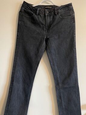 EUC Gasoline Y2K Black-Washed Dark Denim Straight Leg Jeans Size 4